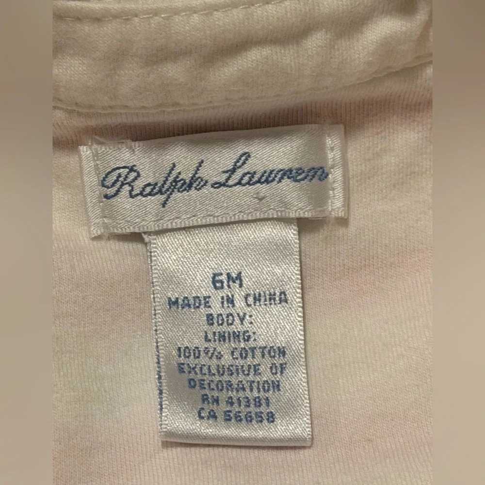 Ralph Lauren Collared Onesie 6M